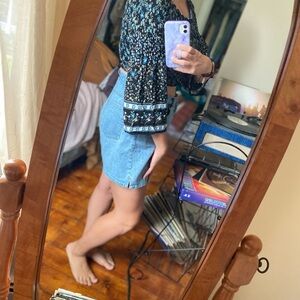 Vintage Bill Blass High-Rise Denim Mom Shorts